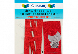 Иглы бисерные с нитковдевателем